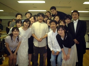 Nobuo Uematsu with Show Organisers