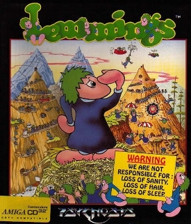 Iconic cover from the original Lemmings
