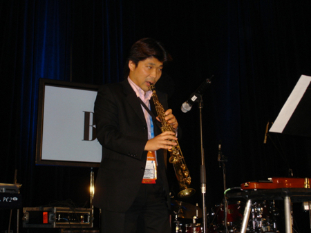 Norihiko Hibino at G.A.N.G. Annual Game Awards