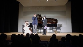 Yuzo Koshiro and Yusuke Ichihara on stage