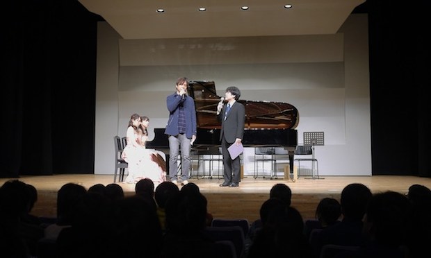 Yuzo Koshiro and Yusuke Ichihara on stage